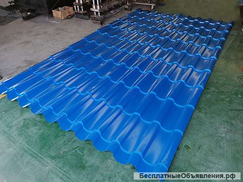 Линию для производства металлочерепицы Адаманте с ЧПУ из Китая