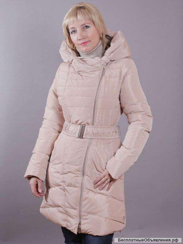 Пуховик бежевый, ADL, Турция, Размеры 44-50