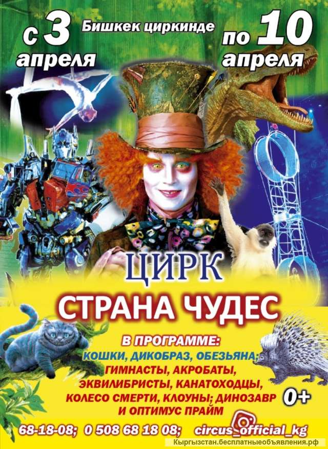 Цирк "Страна чудес" С 3 апреля по 10 апреля