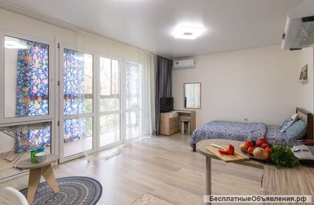 1 комн с ремонтом в новом престижном доме в центре Сочи