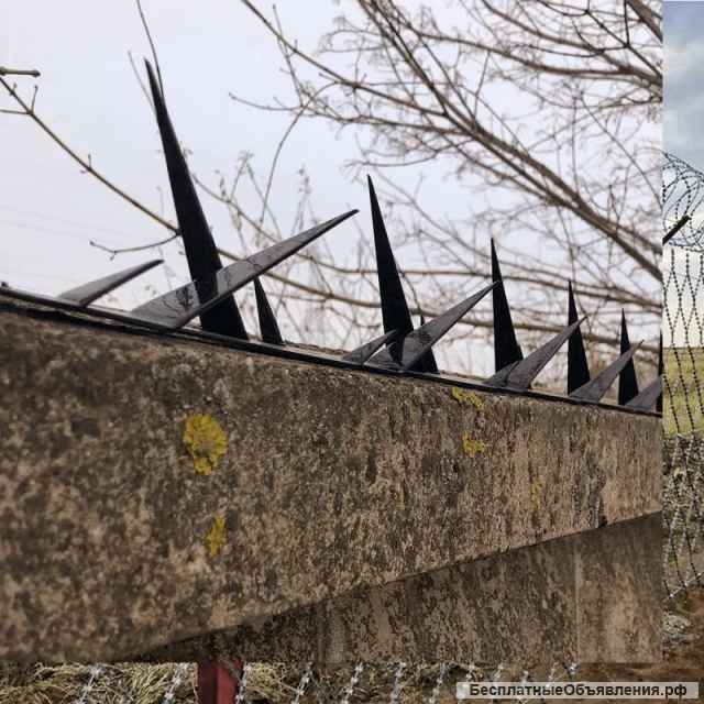 Профессиональный монтаж колючих заграждений собственного производства с гарантией