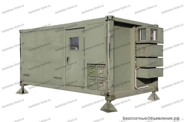 Пункт выдачи продовольствия на базе в контейнере