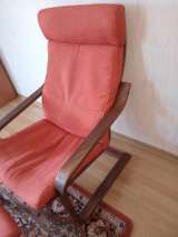 Кресло-качалка"Поенг" с подставкой для ног