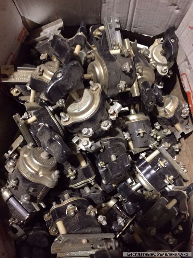 Переключатели, выключатели серии УП, ПКУ, ПП, ПВП, ПВ, ГПП БТП, БВК, ВПБ