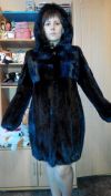 Шуба норковая, черная