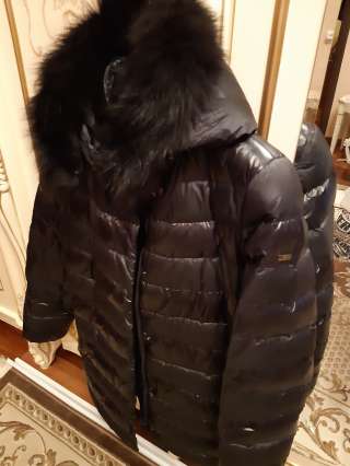 Пуховик женский чёрный 46размер