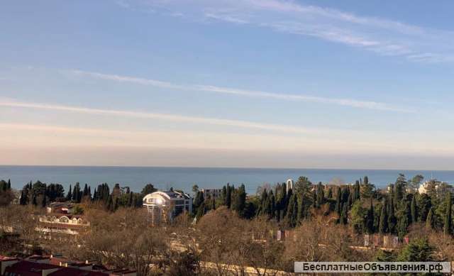 Студию в центре Сочи с видом на море