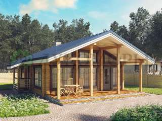 Проект дома «Модный» - 76 м2