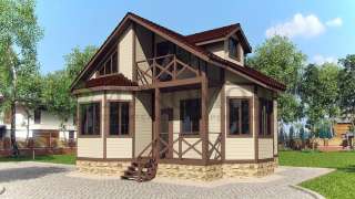 Проект каркасного дома «Брутальный»