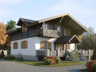 Проект комбинированного дома "Вайсхорн" - 288.7 м2