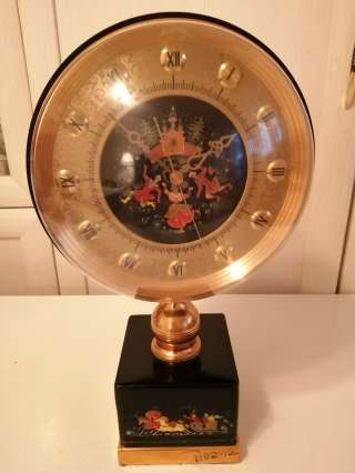 Часы Весна Производство СССР с росписью Палех 1979 г