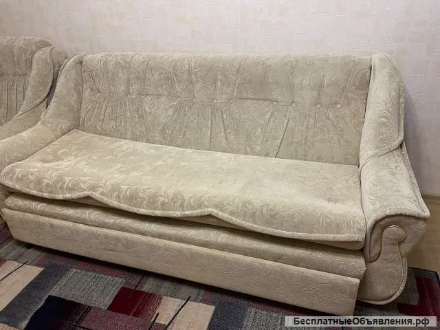 Диван и 2 кресла. Б/У.