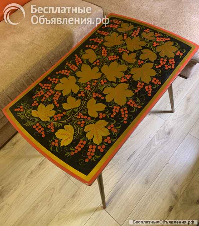 Винтаж: Столик журнальный «Хохлома»