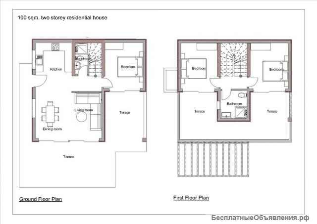 Вилла 100 м² на Ситонии, Халкидики