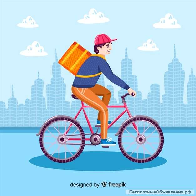 Курьер на велосипеде в Москву, не вахта