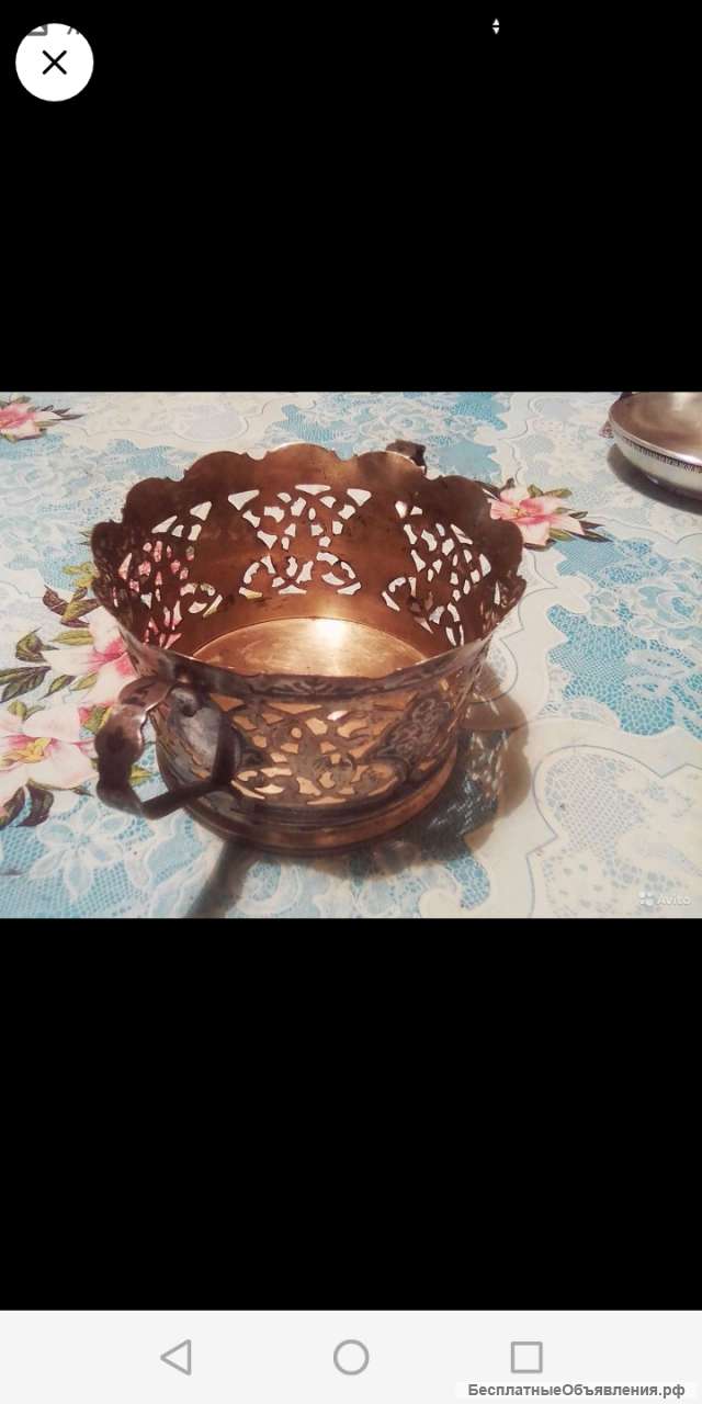 Конфетница СССР серебро 875 проба