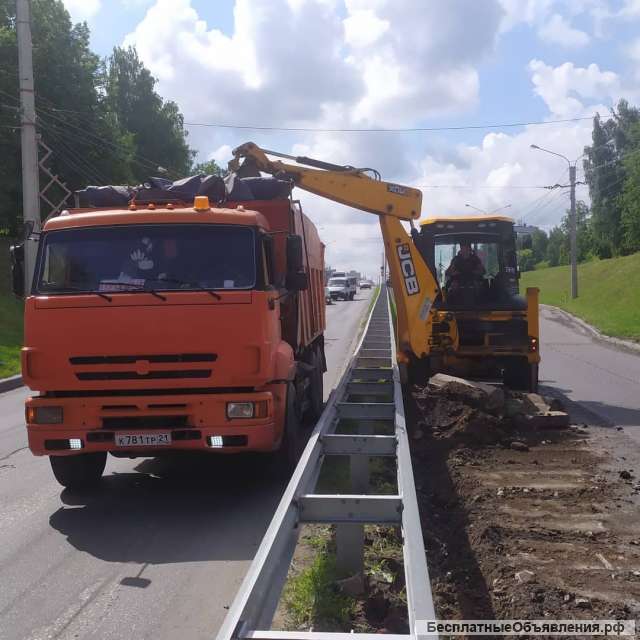 Аренда самосвала, вывоз мусора, вывоз снега, КАМАЗ 20 тон