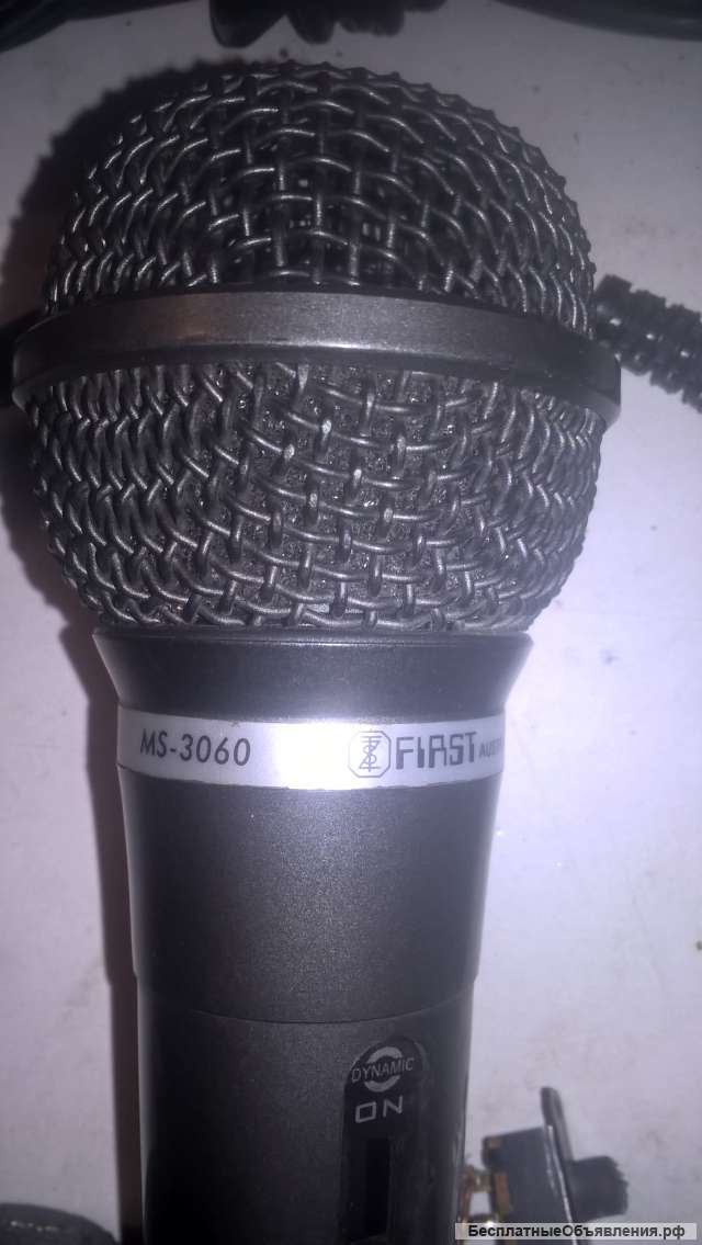 Микрофон First MS 3060 на запчасти, не рабочая головка