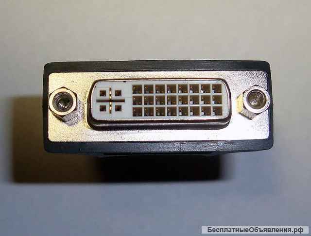 Переходник Atcom hdmi (штекер) DVI-I 24+5 (гнездо)