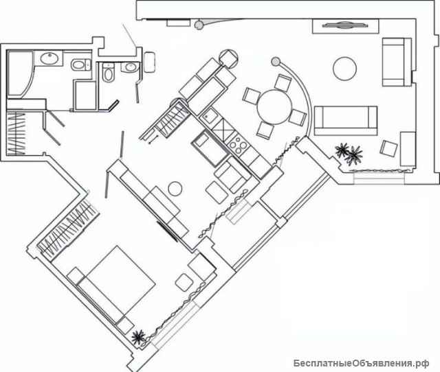 Трехкомнатная квартира с ремонтом и мебелью в ЖК "Татищевский"