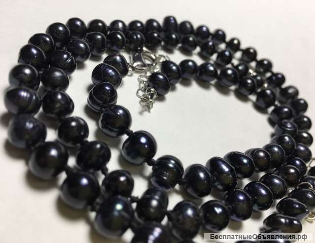 Колье Браслет, Жемчуг черный (культивированный)