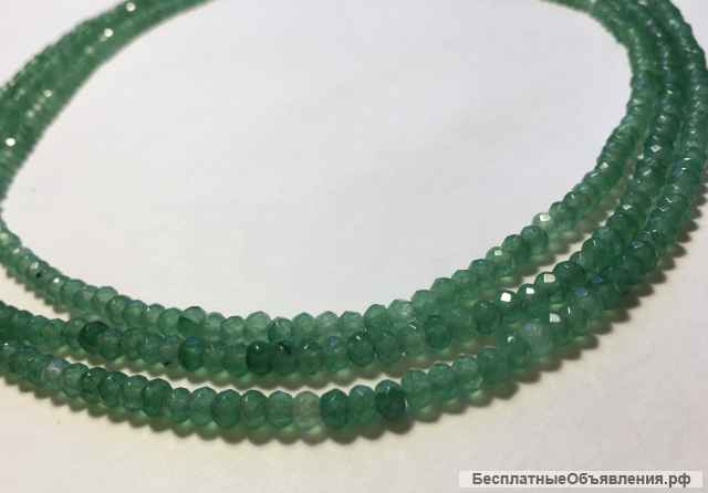 Колье Изумруд (бразильский, натуральный камень)