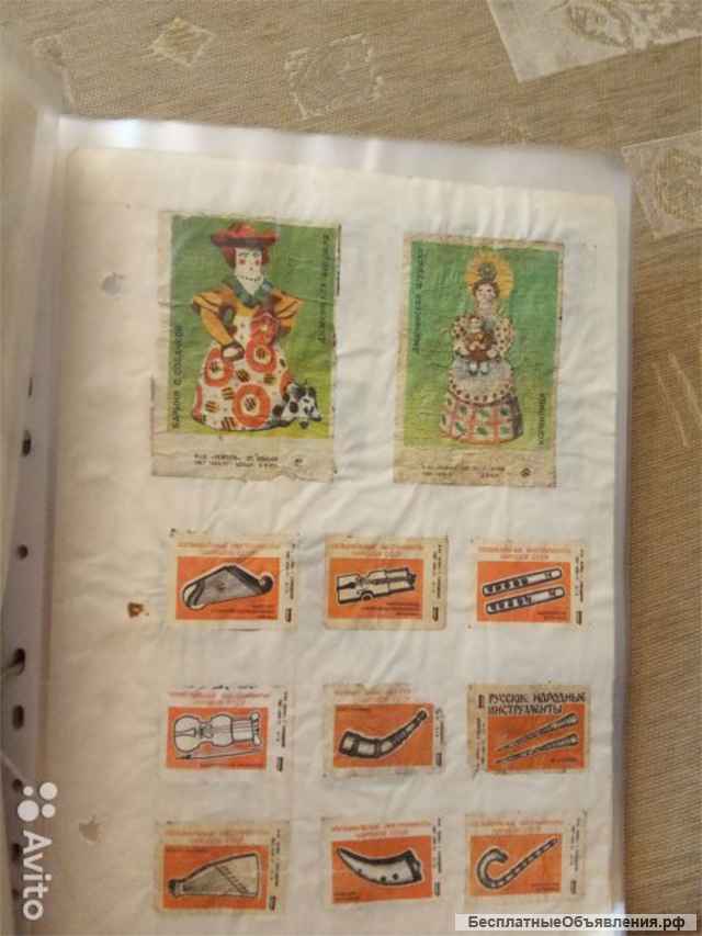 Коллекция наборов спичечных этикеток