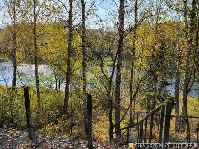 Участок в п. Старотеряево у реки и леса. Ижс. Собственность