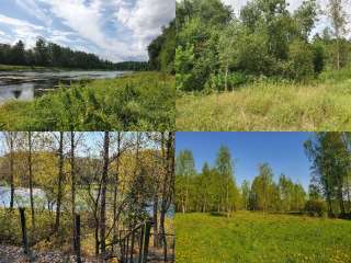 Участок в охраняемом кп на берегу реки, рядом лес. Собственность