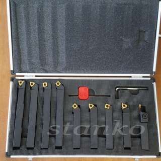 Набор токарных резцов со сменными пластинами сечением 16 мм - 9 шт