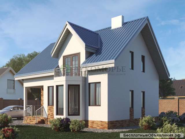 Проект блочного дома "Альтдорф" - 145.8 м2