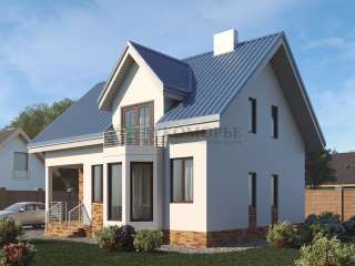 Проект блочного дома "Альтдорф" - 145.8 м2