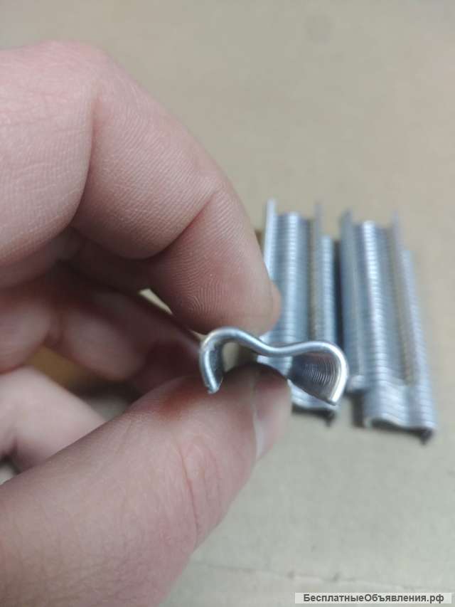 Обжимная скоба (габионные кольца) для сборки клеток