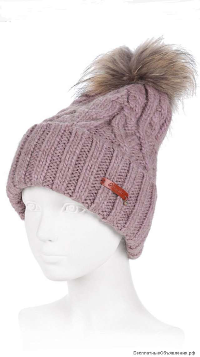 Шапка новая noryalli шерсть альпака меринос розовая бубон мех белая зеленая тиффани мятная голубая б