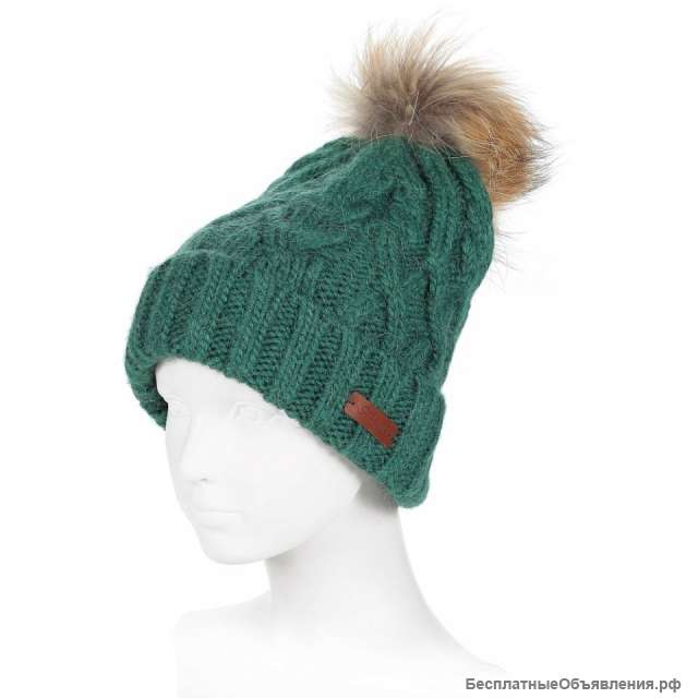 Шапка новая noryalli шерсть альпака меринос розовая бубон мех белая зеленая тиффани мятная голубая б