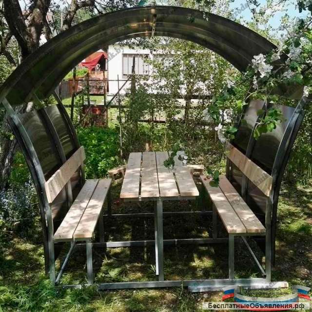 Беседки из поликарбоната для дачи. Доставка