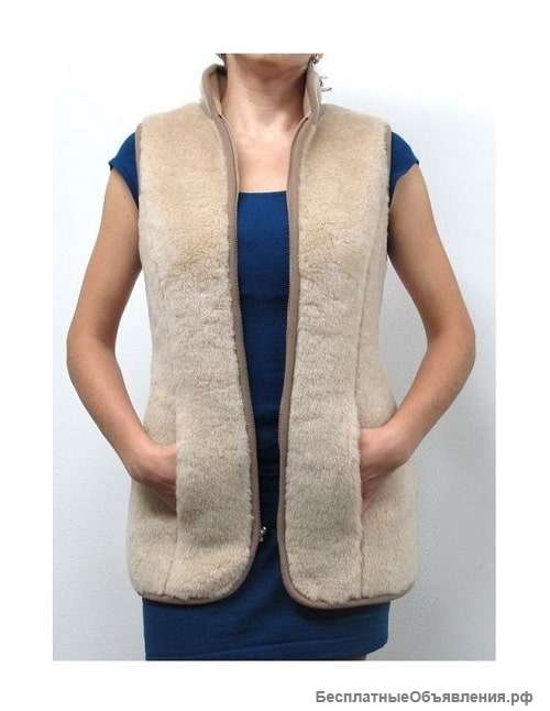 Жилеты из натуральной шерсти унисекс