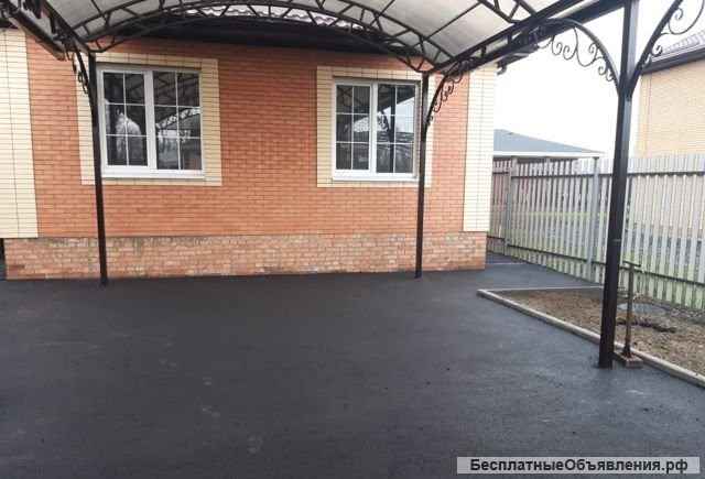 Благоустройство, Асфальтирование и укладка тротуарной плитки