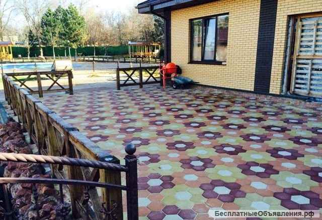 Благоустройство, Асфальтирование и укладка тротуарной плитки