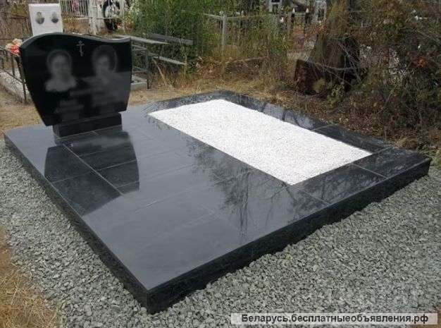 Двойные Памятники из гранита в Минске недорого