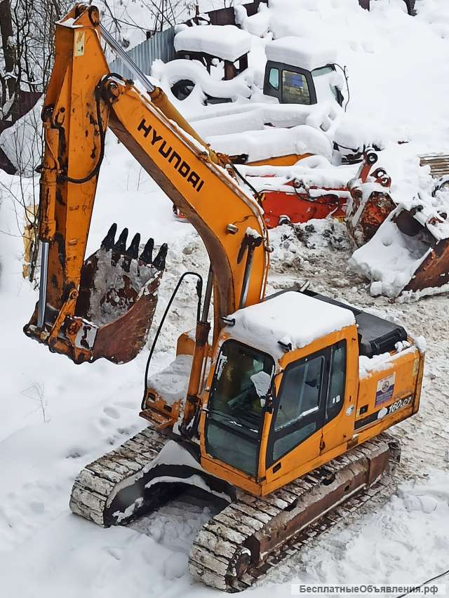 Экскаватор гусеничный габаритный бу гусеничный R160LC предпродажка отличное состояние
