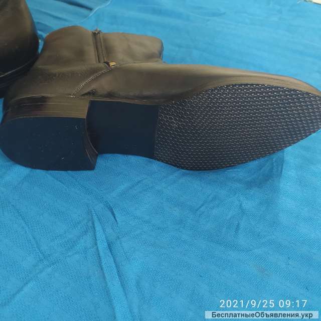 Полусапожки из натуральной кожи на меху