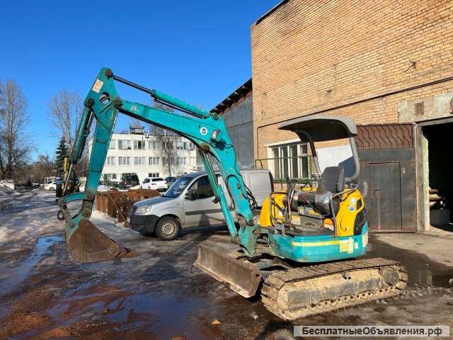 Мини-экскаватор гусеничный Kubota U30 планировщик