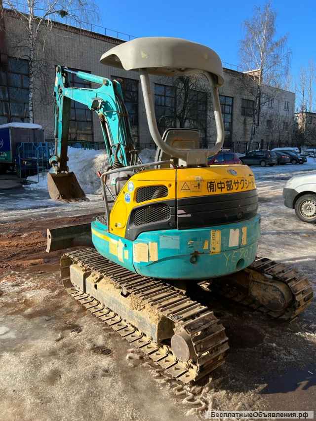Мини-экскаватор гусеничный Kubota U30 планировщик