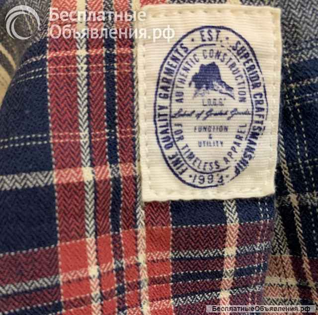 Рубашка в клетку H & M на кнопках