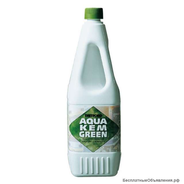 Жидкость для биотуалета Aqua Kem Green, раствор расщепитель1,5 л