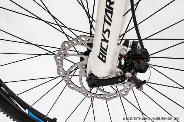 Велосипед 26" BICYSTAR, сталь, 21 ск, диск, +крылья