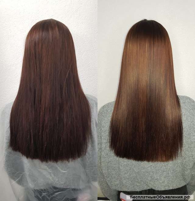 Кератиновое выпрямление и ботокс волос