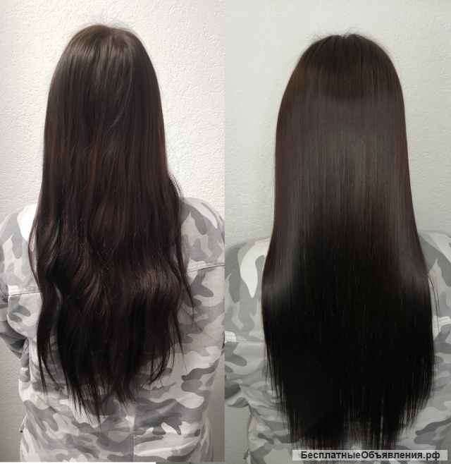 Кератиновое выпрямление и ботокс волос