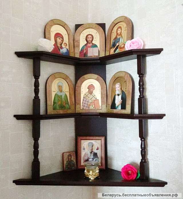 Полка для икон угловая 2709